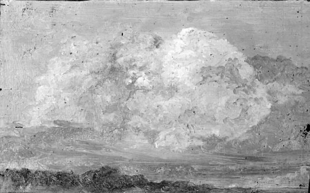 Nuvola bianca e rosa su cielo azzurro - Statens Museum for Kunst